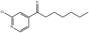 2-CHLORO-4-HEPTANOYLPYRIDINE Structural