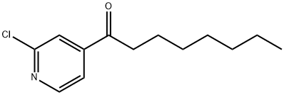 2-CHLORO-4-OCTANOYLPYRIDINE Structural