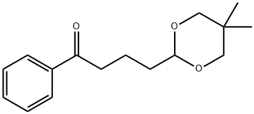 4-(5,5-DIMETHYL-1,3-DIOXAN-2-YL)BUTYROPHENONE Structural