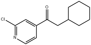 1-(2-CHLORO-PYRIDIN-4-YL)-2-CYCLOHEXYL-ETHANONE