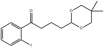 4-(5,5-DIMETHYL-1,3-DIOXAN-2-YL)-2'-IODOBUTYROPHENONE Structural