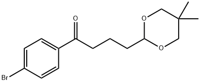 4'-BROMO-4-(5,5-DIMETHYL-1,3-DIOXAN-2-YL)BUTYROPHENONE Structural