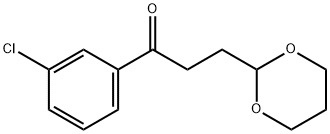 3'-CHLORO-3-(1,3-DIOXAN-2-YL)PROPIOPHENONE Structural