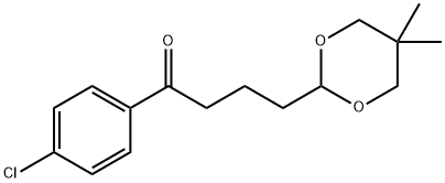 4'-CHLORO-4-(5,5-DIMETHYL-1,3-DIOXAN-2-YL)BUTYROPHENONE Structural