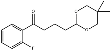 4-(5,5-DIMETHYL-1,3-DIOXAN-2-YL)-2'-FLUOROBUTYROPHENONE Structural