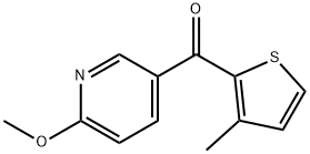 2-METHOXY-5-(3-METHYL-2-THENOYL)PYRIDINE Structural