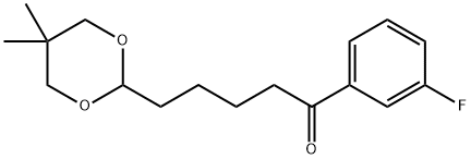 5-(5,5-DIMETHYL-1,3-DIOXAN-2-YL)-3'-FLUOROVALEROPHENONE