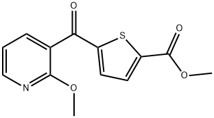 METHYL 5-(2-METHOXYNICOTINOYL) THIOPHENE-2-CARBOXYLATE Structural