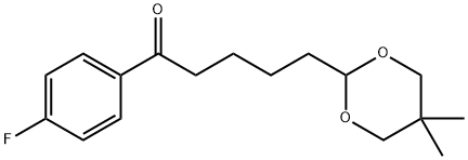 5-(5,5-DIMETHYL-1,3-DIOXAN-2-YL)-4'-FLUOROVALEROPHENONE Structural