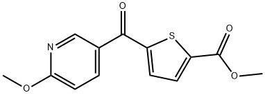 METHYL 5-(6-METHOXYNICOTINOYL) THIOPHENE-2-CARBOXYLATE Structural