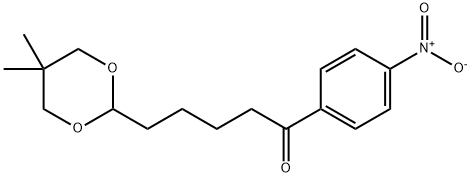 4-(5,5-DIMETHYL-1,3-DIOXAN-2-YL)-4'-NITROVALEROPHENONE Structural