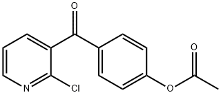 3-(4-ACETOXYBENZOYL)-2-CHLOROPYRIDINE Structural