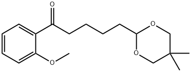 5-(5,5-DIMETHYL-1,3-DIOXAN-2-YL)-2'-METHOXYVALEROPHENONE Structural