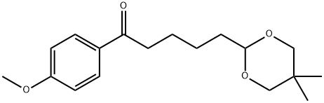 5-(5,5-DIMETHYL-1,3-DIOXAN-2-YL)-4'-METHOXYVALEROPHENONE Structural