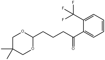 4-(5,5-DIMETHYL-1,3-DIOXAN-2-YL)-2'-TRIFLUOROMETHYLBUTYROPHENONE Structural