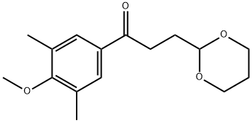 3',5'-DIMETHYL-4'-METHOXY-3-(1,3-DIOXAN-2-YL)PROPIOPHENONE