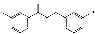 3-(3-CHLOROPHENYL)-3'-FLUOROPROPIOPHENONE Structural