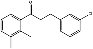 3-(3-CHLOROPHENYL)-2',3'-DIMETHYLPROPIOPHENONE Structural