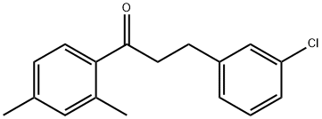 3-(3-CHLOROPHENYL)-2',4'-DIMETHYLPROPIOPHENONE Structural