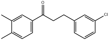 3-(3-CHLOROPHENYL)-3',4'-DIMETHYLPROPIOPHENONE Structural