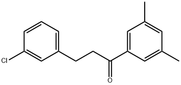 3-(3-CHLOROPHENYL)-3',5'-DIMETHYLPROPIOPHENONE Structural