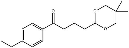 4-(5,5-DIMETHYL-1,3-DIOXAN-2-YL)-4'-ETHYLBUTYROPHENONE Structural