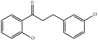 2'-CHLORO-3-(3-CHLOROPHENYL)PROPIOPHENONE Structural