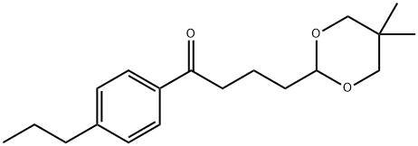 4-(5,5-DIMETHYL-1,3-DIOXAN-2-YL)-4'-N-PROPYLBUTYROPHENONE Structural