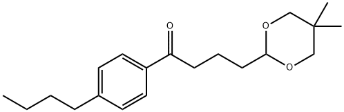 4'-N-BUTYL-4-(5,5-DIMETHYL-1,3-DIOXAN-2-YL)BUTYROPHENONE Structural