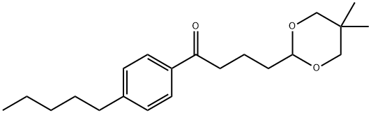 4-(5,5-DIMETHYL-1,3-DIOXAN-2-YL)-4'-PENTYLBUTYROPHENONE Structural