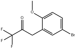 3-(5-BROMO-2-METHOXYPHENYL)-1,1,1-TRIFLUORO-2-PROPANONE Structural