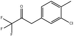 1-(3-CHLORO-4-METHYLPHENYL)-3,3,3-TRIFLUORO-2-PROPANONE Structural