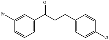 3'-BROMO-3-(4-CHLOROPHENYL)PROPIOPHENONE Structural