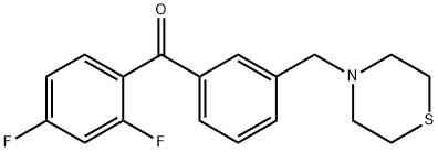 2,4-DIFLUORO-3'-THIOMORPHOLINOMETHYL BENZOPHENONE