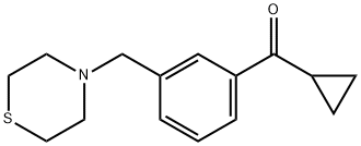 CYCLOPROPYL 3-(THIOMORPHOLINOMETHYL)PHENYL KETONE