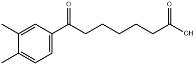 7-(3,4-DIMETHYLPHENYL)-7-OXOHEPTANOIC ACID Structural