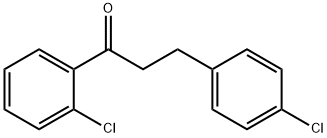 2'-CHLORO-3-(4-CHLOROPHENYL)PROPIOPHENONE Structural