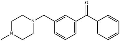 3-(4-METHYLPIPERAZINOMETHYL)BENZOPHENONE Structural