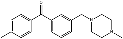 4'-METHYL-3-(4-METHYLPIPERAZINOMETHYL) BENZOPHENONE Structural