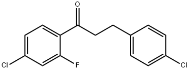 4'-CHLORO-3-(4-CHLOROPHENYL)-2'-FLUOROPROPIOPHENONE Structural