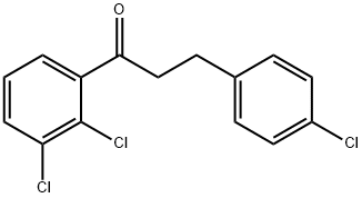 3-(4-CHLOROPHENYL)-2',3'-DICHLOROPROPIOPHENONE Structural