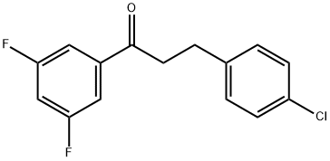 3-(4-CHLOROPHENYL)-3',5'-DIFLUOROPROPIOPHENONE Structural