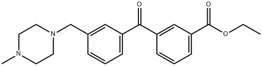 3-CARBOETHOXY-3'-(4-METHYLPIPERAZINOMETHYL) BENZOPHENONE