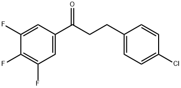 3-(4-CHLOROPHENYL)-3',4',5'-TRIFLUOROPROPIOPHENONE Structural