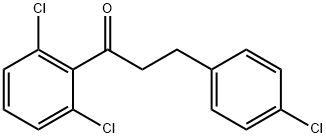 3-(4-CHLOROPHENYL)-2',6'-DICHLOROPROPIOPHENONE Structural