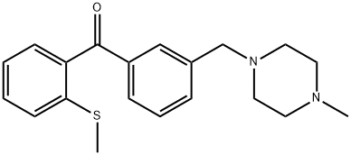 3'-(4-METHYLPIPERAZINOMETHYL)-2-THIOMETHYLBENZOPHENONE