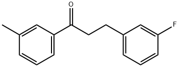 3-(3-FLUOROPHENYL)-3'-METHYLPROPIOPHENONE Structural