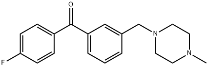 4'-FLUORO-3-(4-METHYLPIPERAZINOMETHYL) BENZOPHENONE Structural