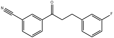 3'-CYANO-3-(3-FLUOROPHENYL)PROPIOPHENONE Structural