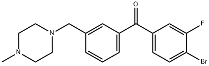 4-BROMO-3-FLUORO-3'-(4-METHYLPIPERAZINOMETHYL) BENZOPHENONE